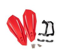 Motorbike Handgrip Guard Universal Motorcycle Protector Modification Protective Gear Aluminum Alloy Motorbike Hand Guard Handguard Shield(Red)