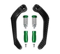 Motorbike Handguards Dirt Bike Handguards Universal 7/8" Motorcycle Handlebar Protect Brake Clutch Lever Protection Handguard Shield(Green)