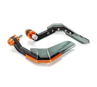Motorbike Handguards Windproof Protective Gear CNC Aluminum Motorcycle Hand Guard Protector Windshield Handguard Motocross Scooter Handle Motorcycle handguards(Orange)