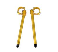 Motorbike Handle Bars 37MM 45MM 51MM 52MM 58MM Racing Riser Raised Clipon Clip On Motorcycle Adjustable Handlebar Handle Bar Fork Clamp Motorcycle Handlebar(Gold 45 mm)