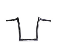 Motorbike Handle Bars Fit For Harley Chopper Cruiser Bobber Sportster 14" 16 ''18" Rise Handlebars 25mm Clamping Steering Wheel Balance Handlebar Cross Bar(Black 14inch)