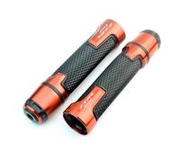 Motorbike Handlebar End Weights For CBR650F 2014-2018 Motorcycle Non Slip Handlebar Grip Throttle CNC Multi-color Hand Bars Grips Motorcycle Accessories(Orange)