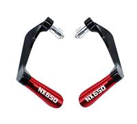 Motorbike Handlebar End Weights for H┐ONDA NX650 NX 650 Dominator 1988 1990 1991 1992+ Lever Guard Hand Guard Handlebar Grips Brake Clutch Levers 1989 Motorcycle(Red)