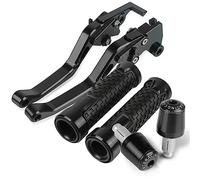 Motorbike Handlebar End Weights for S┐UZUKI GSXR125 Motorcycle CNC Aluminum Extendable Brake Clutch Levers Handlebar Handles Grips Ends GSX-R 125 GSXR125 2017-18(J)