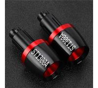 Motorbike Handlebar Ends For H-ONDA ST1300A ST 1300A 2003-2024 2004 2005 2006 2007 Motorcycle Parts Handlebar Grips Ends Handle Bar Cap End Plug(Black- Silver)