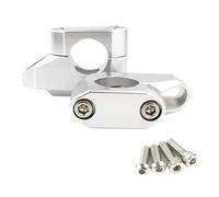 Motorbike Handlebar Handbar Riser 25.4mm 1 Inch Handlebar Riser Back Moved Up Riser For VTX 1300 Shadow 600 Shadow 750 Shadow1100 Bar Mount Clamp Risers(Silver)