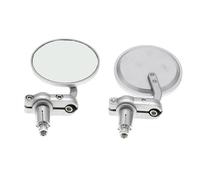 Motorbike Handlebar Mirror 1 Pair Universal Motorcycle Mirror Aluminum Black 22mm Handle Bar End Rearview Side Mirrors Motor Accessories
