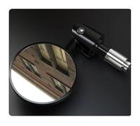 Motorbike Handlebar Mirror 2Pcs 16mm Universal Motorcycle Convex Plane Handle Bar End Mirrors Folding The Rearview Modification Accessories Motorcycle Handlebar Mirror(Plane-Mirror)