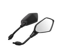 Motorbike Handlebar Mirror 2Pcs/Pair Motorcycle Mirror Carbon Fiber White Glass Rearview Mirrors For CAPANORD 1200 For Rally For CAPONORD ETV1000 For MODEL