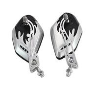 Motorbike Handlebar Mirror 2Pcs/Set 8/10mm Aluminum Alloy Motorbike Scooter Motorcycle Accessories Handlebar Mount Rear View Mirrors