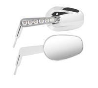 Motorbike Handlebar Mirror Motorcycle Rear View Mirrors Turn Signals Light Lamp For V-Rod Muscle VRSCF 2009-2017 For Softail For Touring For Dyna XL72