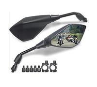 Motorbike Handlebar Mirror Universal Motorcycle Mirrors Handlebar Rear View Side Mirror With M8 M10 Bolt Compatible With Scooter, ATV, UTV