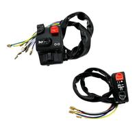 Motorbike Handlebar On Off Switch Universal Motorcycle Switches Horn Button Turn Signal Electric LampLight Start Handlebar Controller Button Switch 22mm(4)