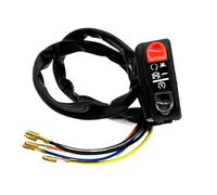 Motorbike Handlebar On Off Switch Universal Motorcycle Switches Horn Button Turn Signal Electric LampLight Start Handlebar Controller Button Switch 22mm(2)