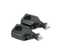 Motorbike Handlebar Risers 1 1/8" 28mm CNC Motorcycle 2pcs Handlebar Mount Riser Clamp Aluminium Precision CNC Machined Bar Risers Clamp Handlebar(Black)
