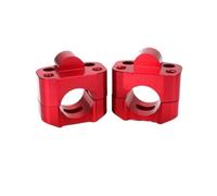 Motorbike Handlebar Risers 1 Pair Motorcycle Handlebar Fat Bar Adapter Handlebar Riser Clamp For 7/8" 1-1/8 Motorbike Riser Lifting Handle Bar Clamp