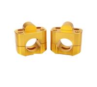 Motorbike Handlebar Risers 1 Pair Motorcycle Handlebar Fat Bar Adapter Handlebar Riser Clamp For 7/8" 1-1/8 Motorbike Riser Lifting Handle Bar Clamp