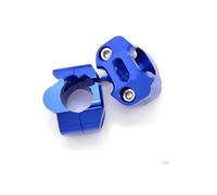 Motorbike Handlebar Risers 1 Pair Universal Motorcycle Handlebar Risers 28mm CNC Aluminum 1/8" Handle Bar Heightening Clamp Adapter Motorcycle Accessories Handlebar Risers Motorcycle(Blue)