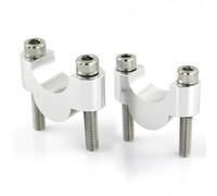 Motorbike Handlebar Risers 11/8" 28mm Handlebar Riser Aluminum Handlebar Riser Universal(Silver Riser 20mm)