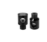 Motorbike Handlebar Risers 22MM 25MM Motorcycle Handlebar Riser Up Bracket Clamp Kit For 1'' 7/8" Handle Bars Universal For Extend Riser(Black 25mm)