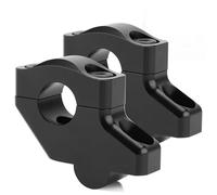 Motorbike Handlebar Risers 22mm 7/8" Handle Bar Mount Risers Offset Extend Raised Modification Accessories For Kawasaki For KLR250 For KLR650 For KLX250S Handlebar Risers Motorcycle(Black)