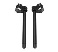 Motorbike Handlebar Risers 35mm/37mm/38mm/39mm/41mm/43mm/45mm/48mm/50mm/51mm Forks 2 X Handlebars Aluminum Motorcycle CNC Clip-ons Grip(914Black 51mm)