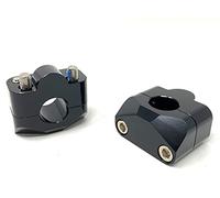 Motorbike Handlebar Risers Black Clamps for 22mm 7/8" Handlebars 20mm Rise