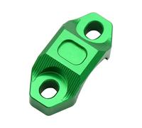 Motorbike Handlebar Risers CNC 22MM Universal Handlebar Brake Clutch Rotating Bar Clamp Mount Stop Start Kill Switch(Green)