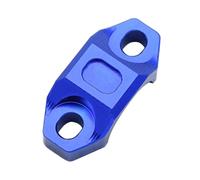 Motorbike Handlebar Risers CNC 22MM Universal Handlebar Brake Clutch Rotating Bar Clamp Mount Stop Start Kill Switch(Blue)