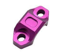 Motorbike Handlebar Risers CNC 22MM Universal Handlebar Brake Clutch Rotating Bar Clamp Mount Stop Start Kill Switch(Purple)