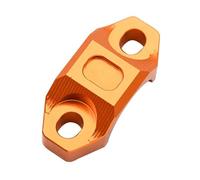 Motorbike Handlebar Risers CNC 22MM Universal Handlebar Brake Clutch Rotating Bar Clamp Mount Stop Start Kill Switch(Orange)