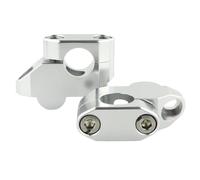 Motorbike Handlebar Risers CNC Handlebar Riser Fit For XJR 1300 1998-2014 Handlebar Risers Back Moved Raised Up Extended Standard Bar Riser Offset Handlebar Risers Motorcycle(Silver)