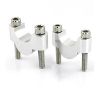 Motorbike Handlebar Risers Compatible With For ER-5 1997-2006 For Versys-X 250 300 2017-2024 For Versys1000 2012-2014 Motorcycle Handlebar Stem Accessories Increaser(Silver,20mm)