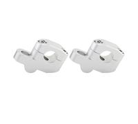 Motorbike Handlebar Risers For Aprilia Motorcycle 22mm 25mm 28mm Handlebar Risers Extension Back Moved Riser Clamp Back Move Mount Adapter(28mm silver)
