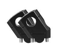 Motorbike Handlebar Risers For Deauville 700 Motorcycle 22 Mm Handlebar Riser Bar Mount Handle Clamp 3 Colors Bar Risers Clamp Handlebar(Black)