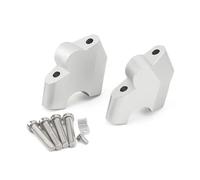 Motorbike Handlebar Risers For DUCATI DesertX Desert X 2022 2023 Aluminium Motorcycle Handlebar Riser Drag Clamp Extend Adapter Silver