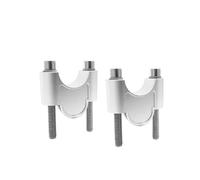 Motorbike Handlebar Risers For MT07 MT09 Universal 28mm 11/8" 22mm 7/8" Motorcycle Handlebar Riser Bar Mount Handle Clamp Rise Bar Risers Clamp Handlebar(28mm Silver)