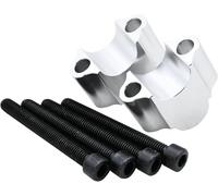 Motorbike Handlebar Risers For MT09 SP For MT07 For MT03 For MT125 For MT25 For Tracer 22mm 7/8" Bar Mount Handle Bracket Motorcycle Handlebar Riser(Silver)