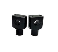 Motorbike Handlebar Risers Motorcycle 7/8" 1" Handlebar Riser Clamp For 22mm 25mm Handlebars Motorcycle Handlebar Clamps Adapter(22MM Black)