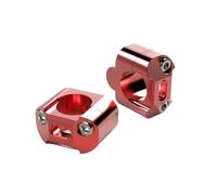 Motorbike Handlebar Risers Universal Motorcycle Faucet Screw Hole 28mm 1-1/8'' Inch HandleBar Risers Fat Handle Bar Clamp Raise The Extender(Red)