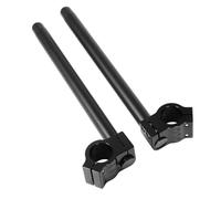 Motorbike Handlebar Risers Universal Motorcycle Handlebar Racing Adjustable 31 32 35 36 37 39 41 45 48 50 51MM Clip On Fork Tube Handle Bar(Black 32mm)