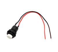 Motorbike Handlebar Switch 5/20/100PCS 12MM Round Button Switch With Cable 20CM Self-Locking DS-428/427 Reset Push Motorcycles Flameout Handlebar Controller