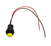 Motorbike Handlebar Switch 5/20/100PCS 12MM Round Button Switch With Cable 20CM Self-Locking DS-428/427 Reset Push Motorcycles Flameout Handlebar Controller