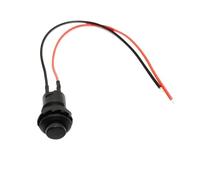 Motorbike Handlebar Switch 5/20/100PCS 12MM Round Button Switch With Cable 20CM Self-Locking DS-428/427 Reset Push Motorcycles Flameout Handlebar Controller