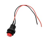 Motorbike Handlebar Switch 5/20/100PCS 12MM Round Button Switch With Cable 20CM Self-Locking DS-428/427 Reset Push Motorcycles Flameout Handlebar Controller