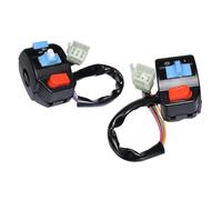 Motorbike Handlebar Switch Compatible With Motorcycle Handle Bar Switch Left Right Horn Turn Signal Electric Start Handlebar Controller 7/8"