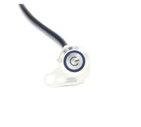 Motorbike Handlebar Switch LED Motorcycle Switch Horn ON-Off Headlight Fog Light Handlebar Adjustable Mount Waterproof Switches Button(Short blue)