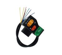 Motorbike Handlebar Switch Motorcycle 7/8 Handlebar Horn Turn Signal Head Light Beam Kill Switch 3 In 1 Power Button Switches Start Flameout Controller