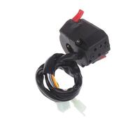 Motorbike Handlebar Switch Motorcycle Handlebar Control Switch Left Button Headlight Fog Light Horn Warning Light Turn Signal Button 22MM 7/8"