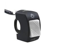 Motorbike Handlebar Switch Motorcycle Switch ON OFF Control Buttton Handlebar Mount Headlight Signal Lamp Modified Switches Accessories(Gray)